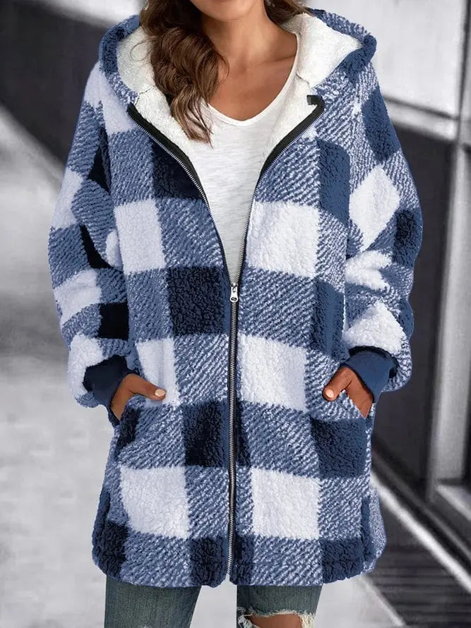 EDITH - Manteau à Carreaux Grande Taille Découvrez notre manteau EDITH, une création mode grande taille qui allie style à carreaux et élégance française. Ce manteau à carreaux grande taille offre un design tendance et sophistiqué, idéal pour les femmes qu