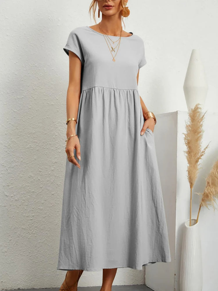 Zara - Robe Confortable Grande Taille Femme Découvrez notre robe Zara, une création mode grande taille qui allie confort absolu et élégance française. Cette robe élégante grande taille offre une aisance incomparable tout en maintenant un style raffiné, pa