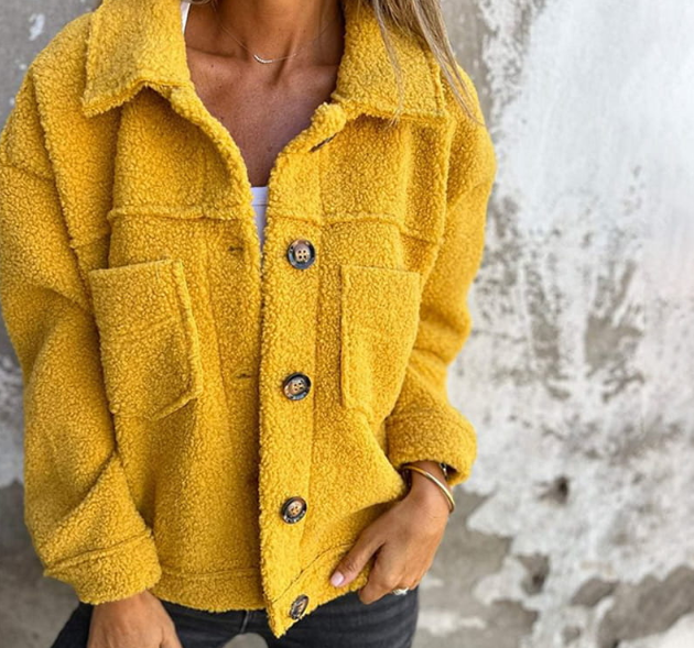 Aurore - Veste Sherpa à Boutons