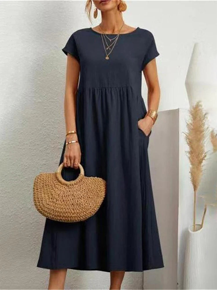 Zara - Robe Confortable Grande Taille Femme Découvrez notre robe Zara, une création mode grande taille qui allie confort absolu et élégance française. Cette robe élégante grande taille offre une aisance incomparable tout en maintenant un style raffiné, pa