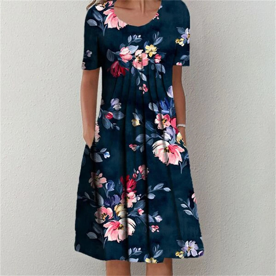 Mya - Robe d'Été Grande Taille Femme Élégante Découvrez notre robe Mya, une création mode grande taille qui incarne la légèreté estivale avec une touche d'élégance française. Cette robe élégante grande taille marie parfaitement le style décontracté-chic e