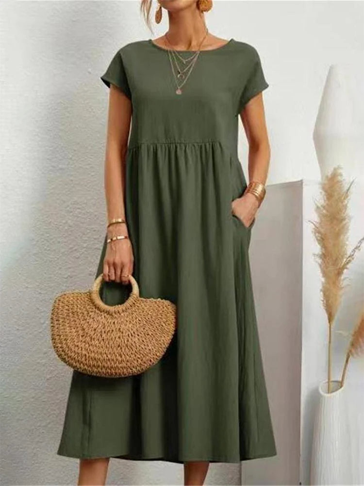 Zara - Robe Confortable Grande Taille Femme Découvrez notre robe Zara, une création mode grande taille qui allie confort absolu et élégance française. Cette robe élégante grande taille offre une aisance incomparable tout en maintenant un style raffiné, pa