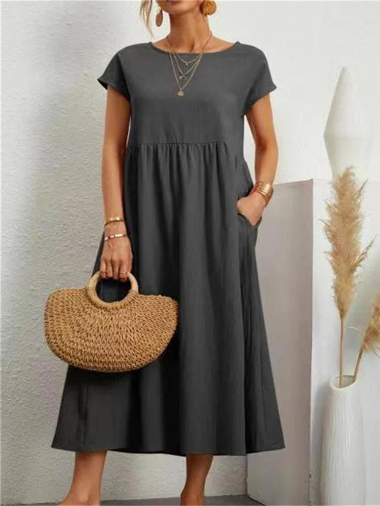 Zara - Robe Confortable Grande Taille Femme Découvrez notre robe Zara, une création mode grande taille qui allie confort absolu et élégance française. Cette robe élégante grande taille offre une aisance incomparable tout en maintenant un style raffiné, pa