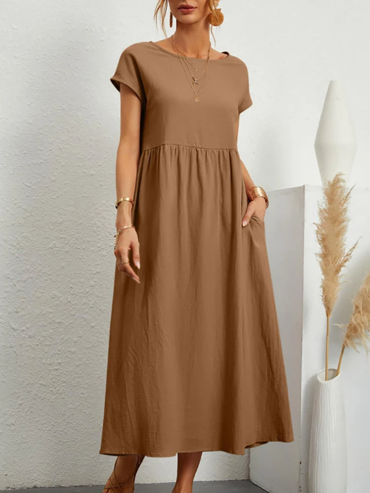Zara - Robe Confortable Grande Taille Femme Découvrez notre robe Zara, une création mode grande taille qui allie confort absolu et élégance française. Cette robe élégante grande taille offre une aisance incomparable tout en maintenant un style raffiné, pa