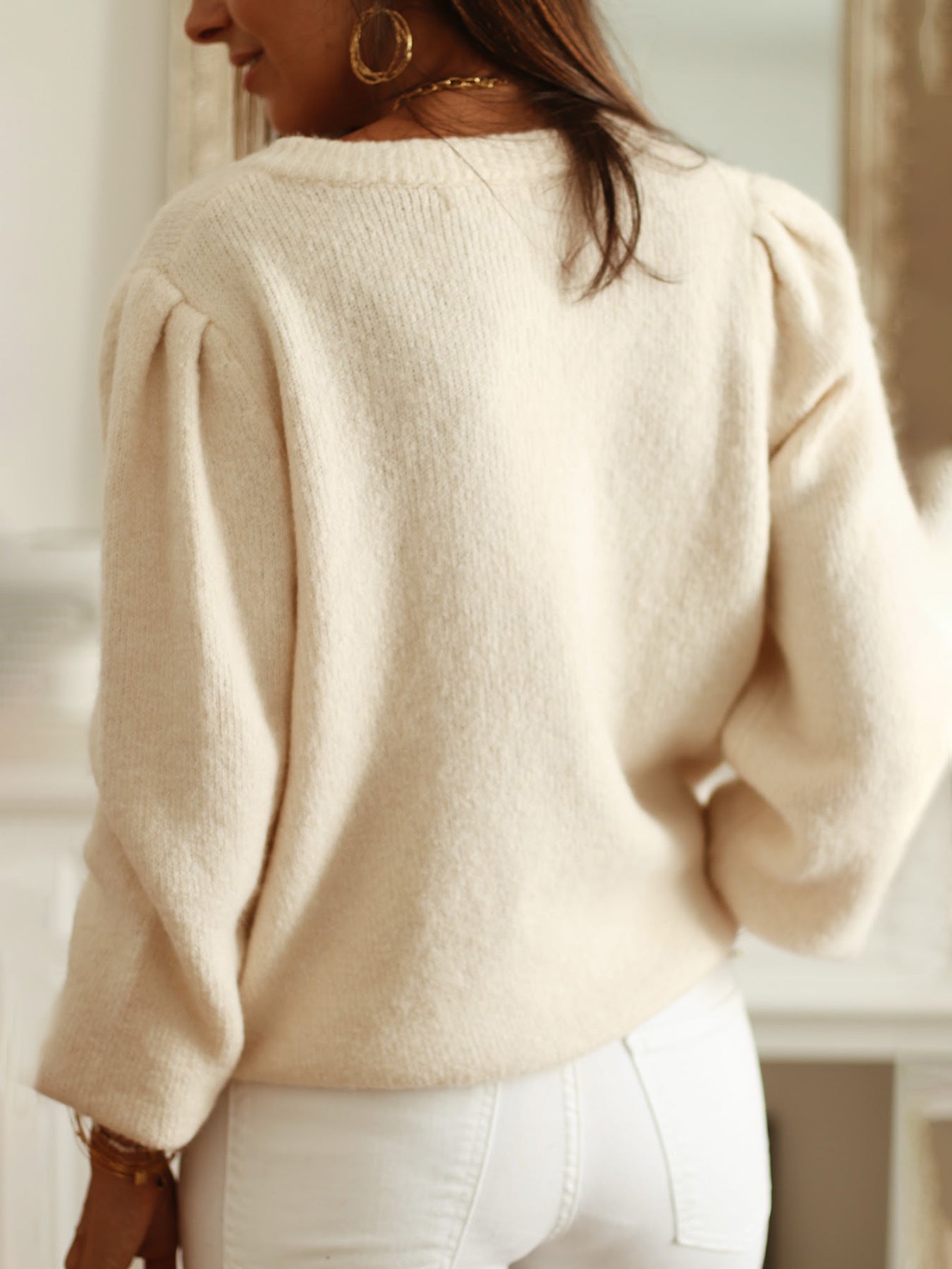 Chloé - Gilet Long Grande Taille Ajouré Tricoté