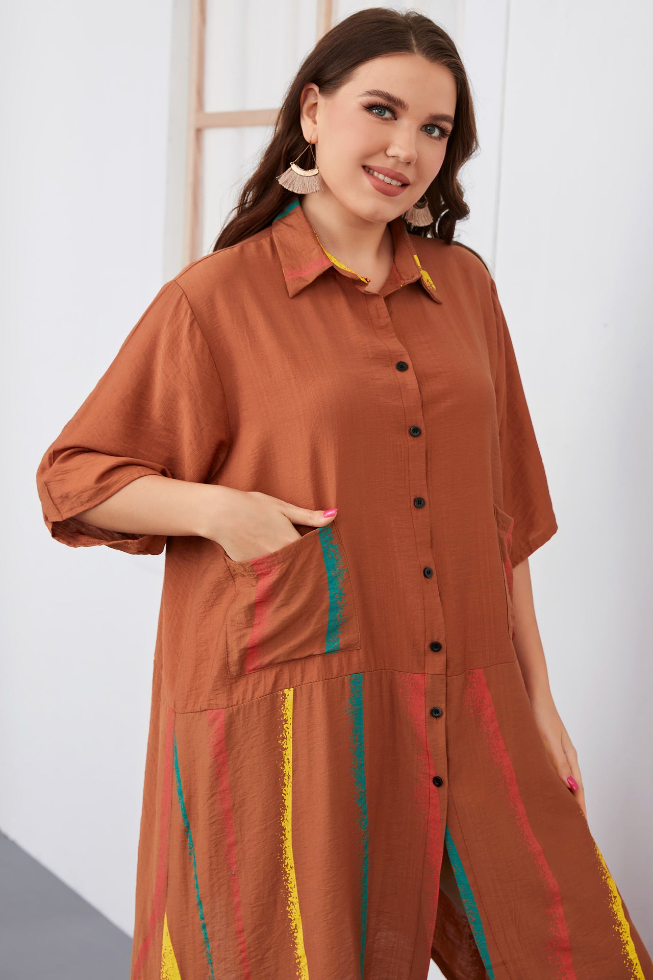 Roxane — Robe Asymétrique Noire Élégante Grande Taille