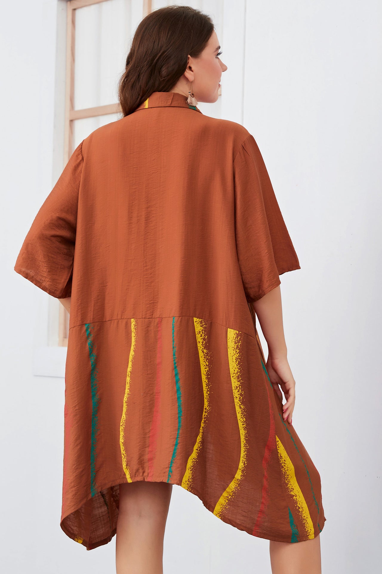 Roxane — Robe Asymétrique Noire Élégante Grande Taille