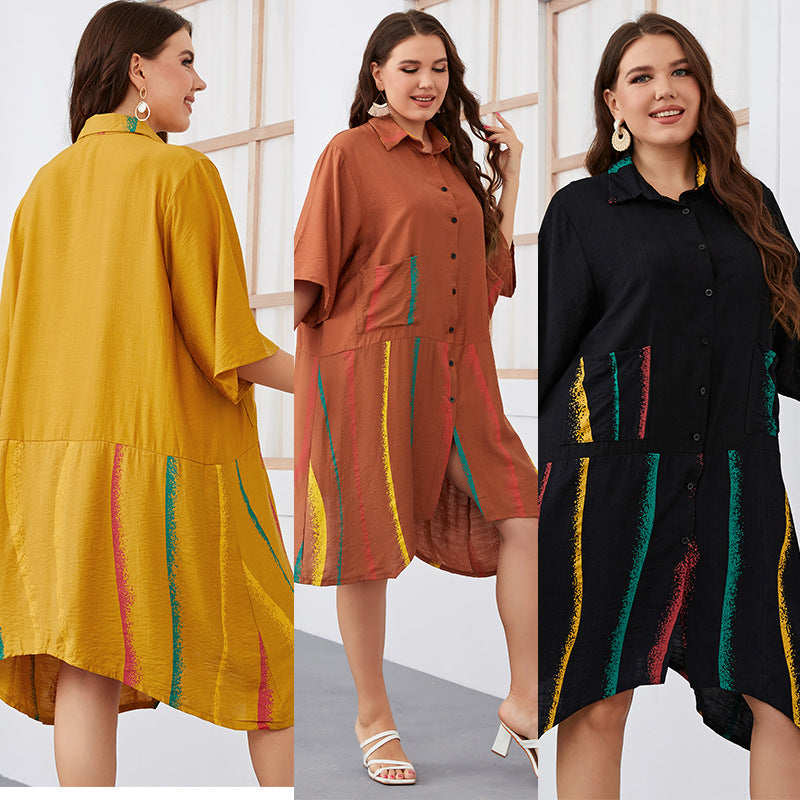Roxane — Robe Asymétrique Noire Élégante Grande Taille