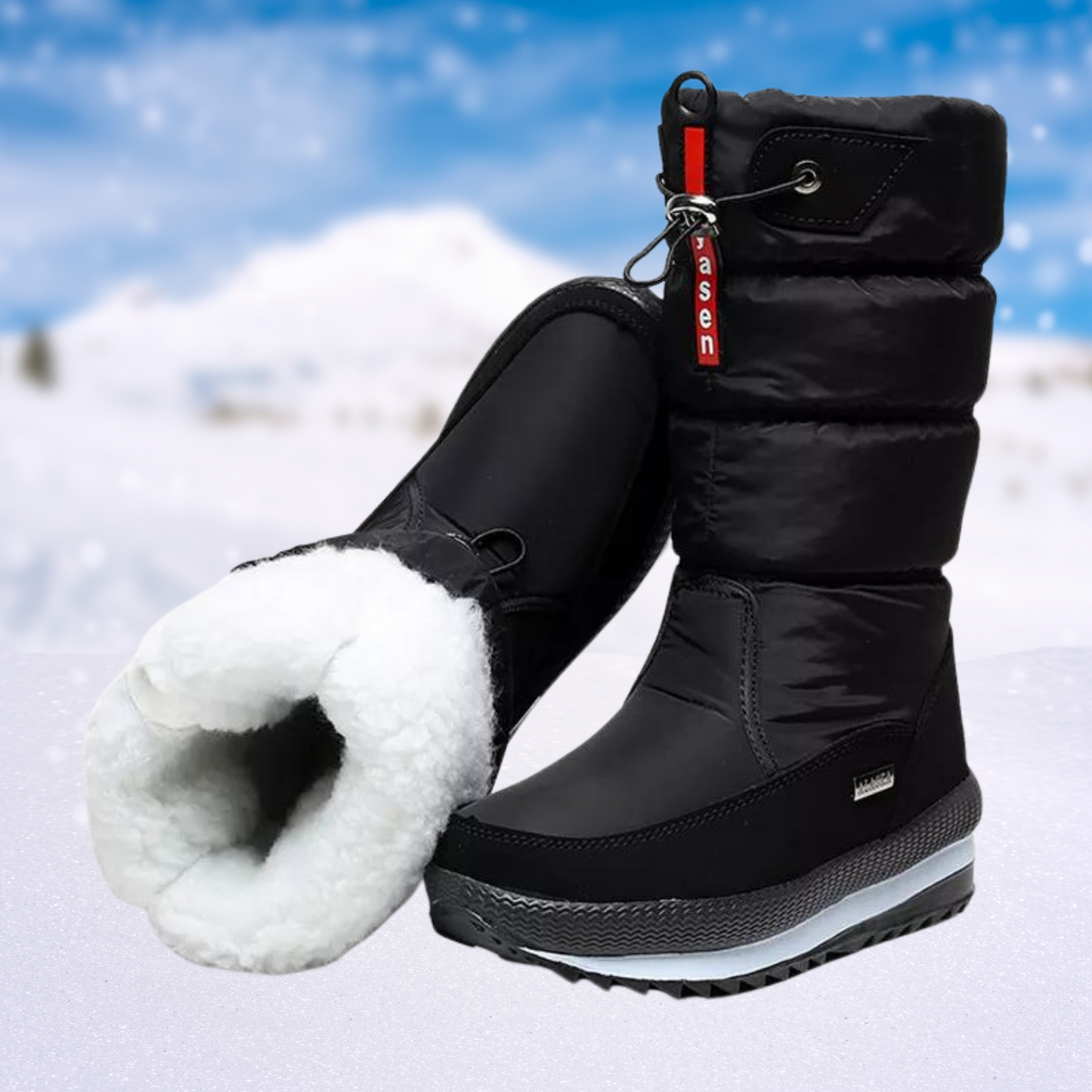 ANN - Bottes d'Hiver Grande Taille Découvrez nos bottes ANN, une création mode grande taille qui marie chaleur hivernale et élégance française. Ces bottes d'hiver grande taille offrent une silhouette raffinée et protectrice, créées pour les femmes qui rec