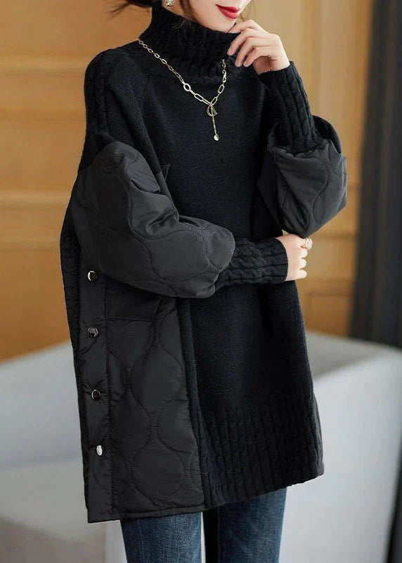 FELICIA - Pull Col Roulé Grande Taille Découvrez notre pull FELICIA, une création mode grande taille qui allie confort hivernal et élégance française. Ce pull col roulé grande taille offre un design chaleureux et sophistiqué, idéal pour les femmes qui sou