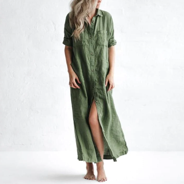 Elva - Robe Grande Taille Femme Verte Élégante Découvrez notre robe Elva, une création mode grande taille qui incarne l'élégance française dans sa plus belle expression. Cette robe élégante grande taille en vert somptueux allie raffinement et confort opti
