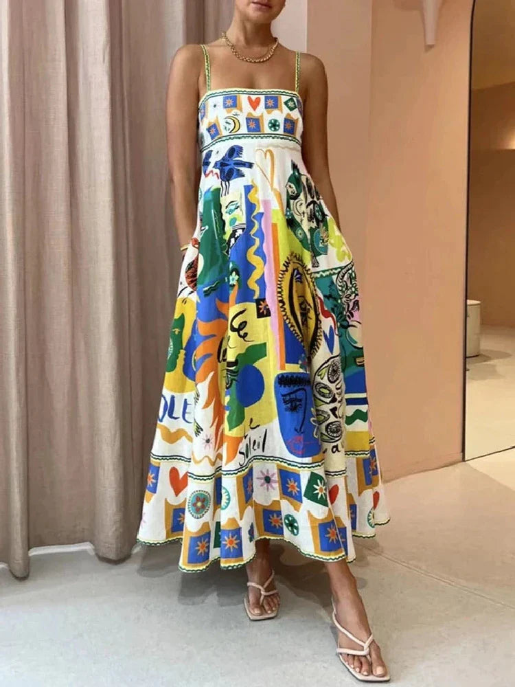 Pauline - Robe Colorée Grande Taille Femme Élégante Découvrez notre robe Pauline, une création mode grande taille qui allie couleurs vibrantes et élégance française. Cette robe élégante grande taille offre une explosion de couleurs sophistiquée, parfaite