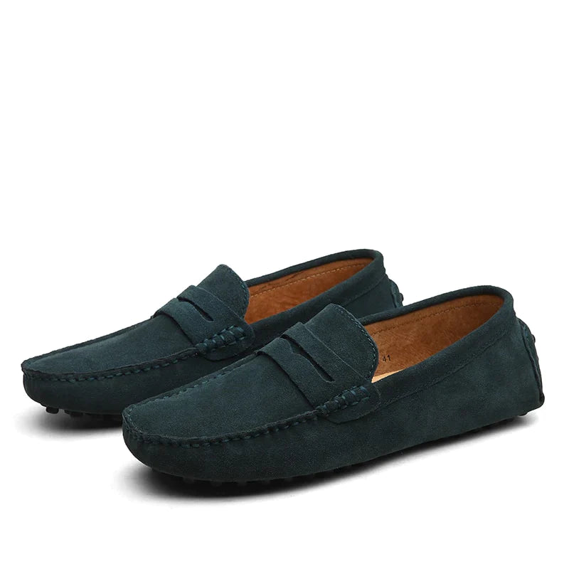 HUGO - Mocassins en Daim Style Italien Homme