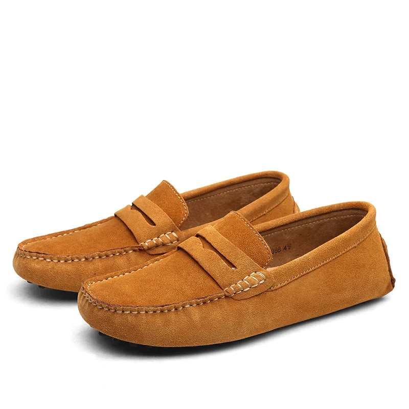 HUGO - Mocassins en Daim Style Italien Homme