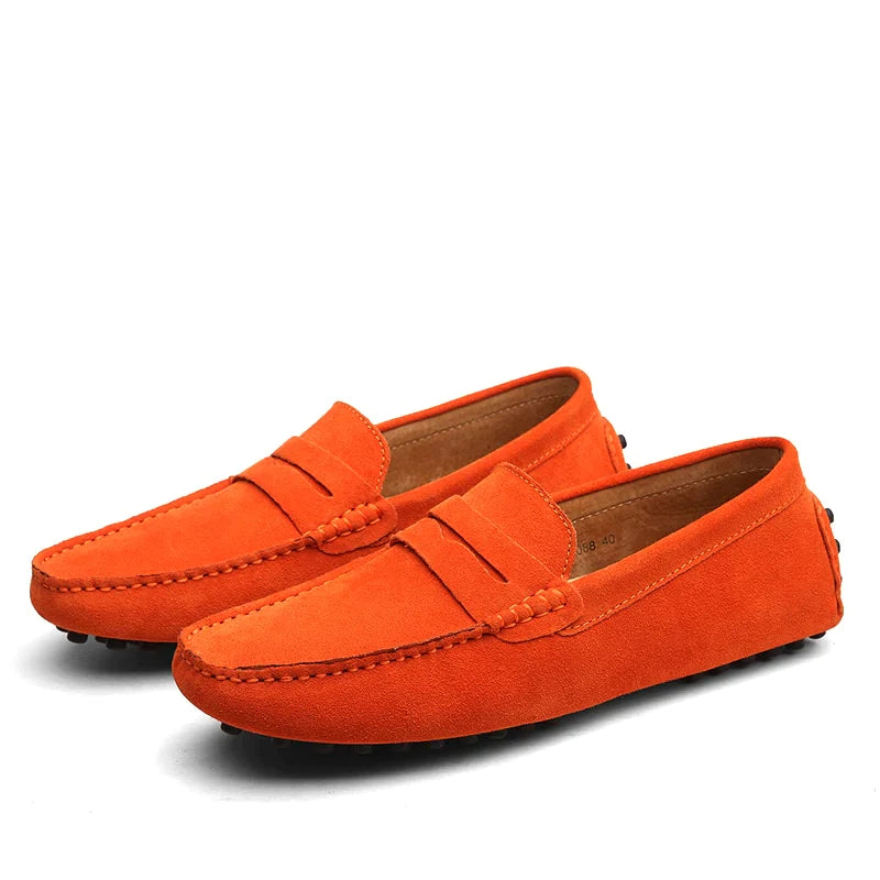 HUGO - Mocassins en Daim Style Italien Homme
