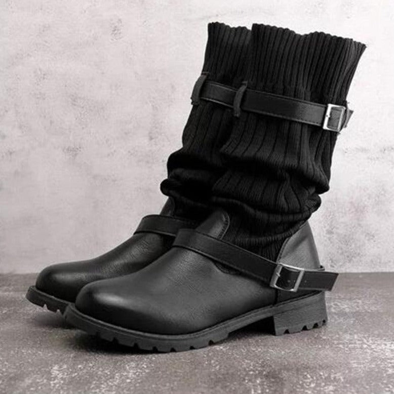 KELLY - Bottes en Cuir et Laine Tricotée Grande Taille Découvrez nos bottes KELLY, une création mode grande taille qui marie luxe du cuir, douceur de la laine et élégance française. Ces bottes grande taille offrent une silhouette raffinée et chaleureuse,