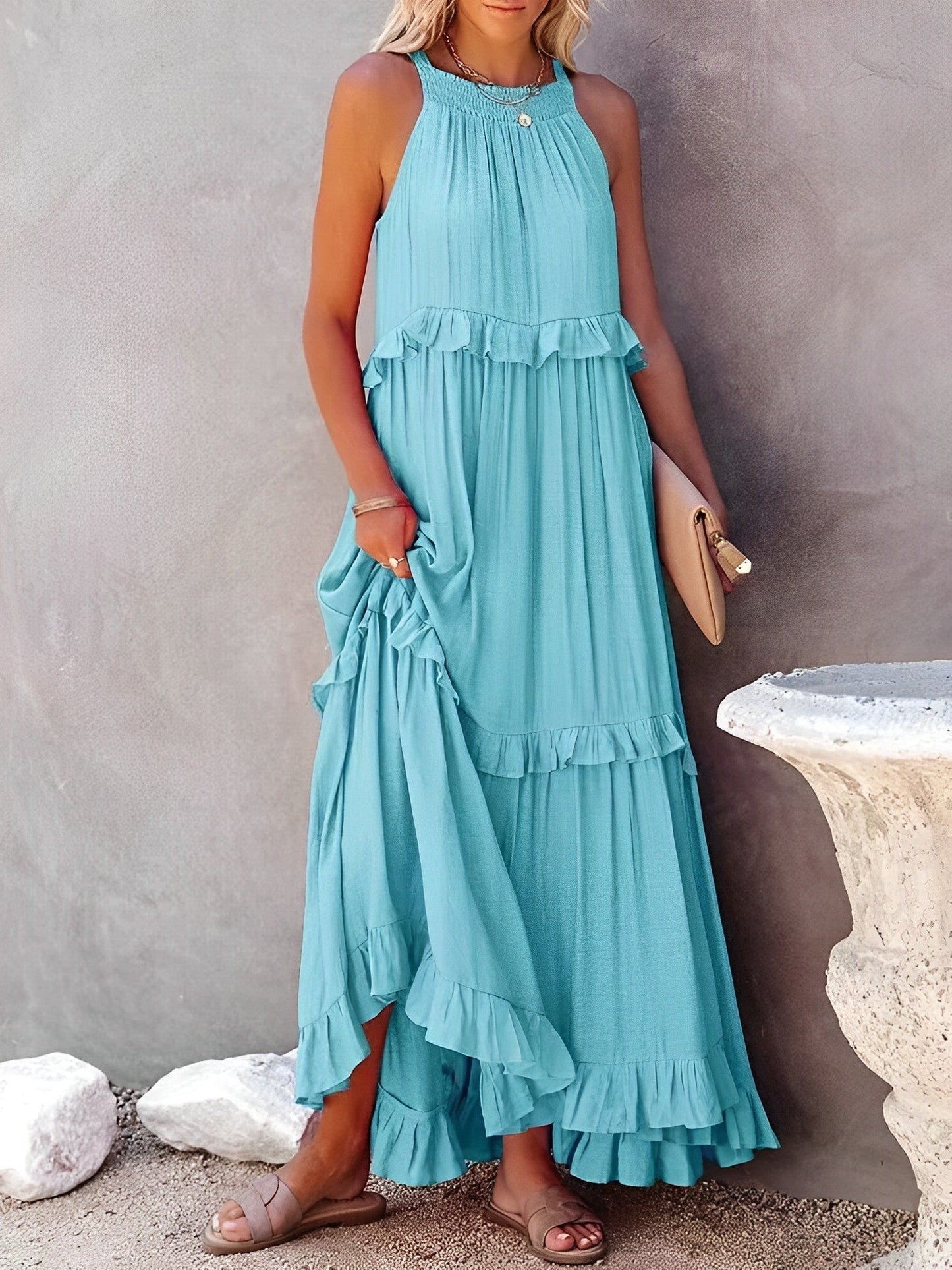 Lusi - Robe d'Été Bohème Grande Taille Femme Découvrez notre robe Lusi, une création mode grande taille qui allie esprit bohème et élégance française. Cette robe élégante grande taille offre un style estival libre et raffiné, parfaite pour les femmes qui