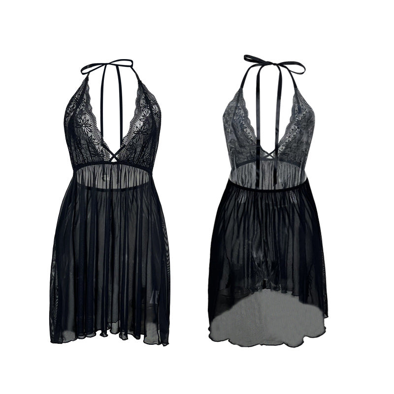 Amélie Nuisette Transparente en Mesh Découvrez la nuisette Amélie, une pièce séduisante qui allie élégance et sensualité. Son design raffiné en mesh transparent et son dos nu captivant sublimeront vos courbes avec une touche de mystère. ✨ Pourquoi vous al