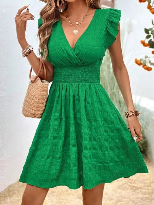 Julia - Robe d'Été Grande Taille Femme Élégante Découvrez notre robe Julia, une création mode grande taille qui capture l'essence de l'été avec une touche d'élégance française. Cette robe élégante grande taille allie style contemporain et confort estival,