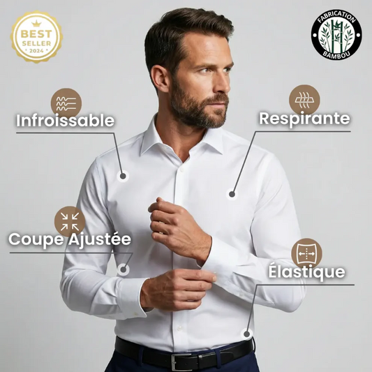 Léon – Chemise Infroissable Élégante