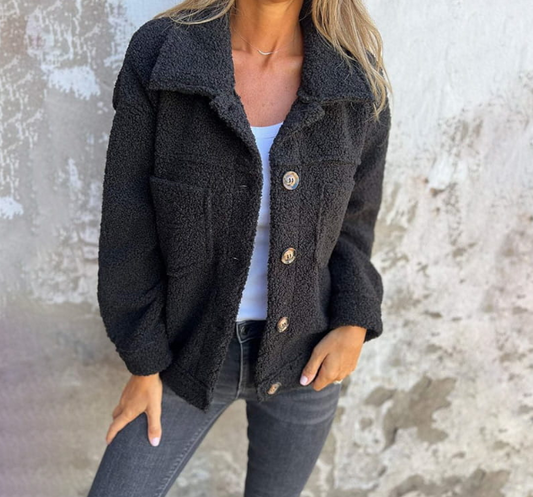 Aurore - Veste Sherpa à Boutons