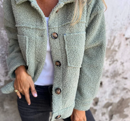 Aurore - Veste Sherpa à Boutons