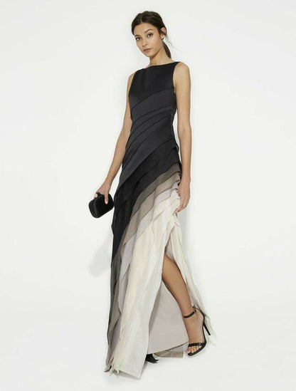Sherica - Robe Dégradée Grande Taille Femme Élégante Découvrez notre robe Sherica, une création mode grande taille qui allie l'effet dégradé multicouche à l'élégance française. Cette robe élégante grande taille offre un style sophistiqué avec ses nuances