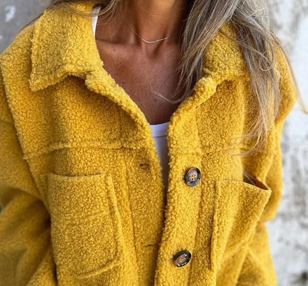 Aurore - Veste Sherpa à Boutons