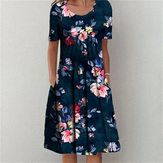 Mya - Robe d'Été Grande Taille Femme Élégante Découvrez notre robe Mya, une création mode grande taille qui incarne la légèreté estivale avec une touche d'élégance française. Cette robe élégante grande taille marie parfaitement le style décontracté-chic e