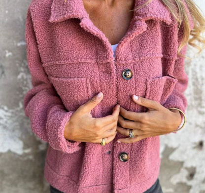 Aurore - Veste Sherpa à Boutons