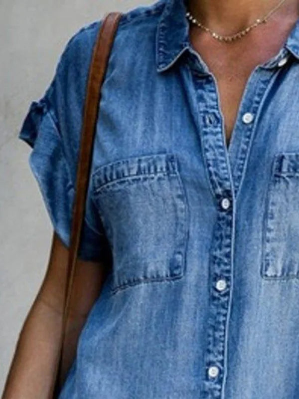 Sanna - Robe en Jean Grande Taille Femme Découvrez notre robe Sanna, une création mode grande taille qui réinvente le jean avec élégance française. Cette robe élégante grande taille allie le style intemporel du denim au confort contemporain, parfaite pour