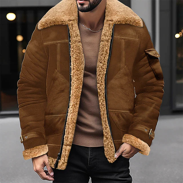 JACK - Veste Sherpa Daily Fashion Homme Découvrez notre veste JACK pour homme, une création qui marie le confort sherpa à l'élégance française. Cette veste daily fashion offre une silhouette décontractée et chaleureuse, créée pour les hommes qui recherche