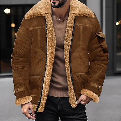 JACK - Veste Sherpa Daily Fashion Homme Découvrez notre veste JACK pour homme, une création qui marie le confort sherpa à l'élégance française. Cette veste daily fashion offre une silhouette décontractée et chaleureuse, créée pour les hommes qui recherche