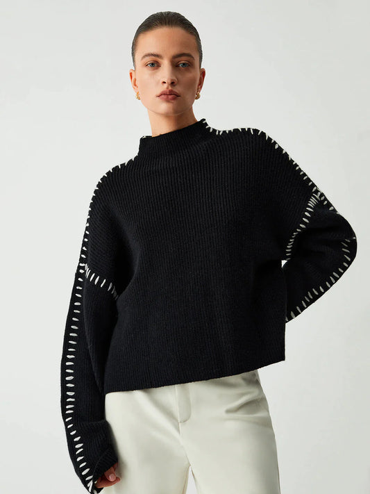 EVA - Pull en Maille Élégant Grande Taille Découvrez notre pull EVA, une création mode grande taille qui incarne l'essence de l'élégance française. Ce pull en maille grande taille offre une silhouette raffinée et sophistiquée, créé pour les femmes qui rec