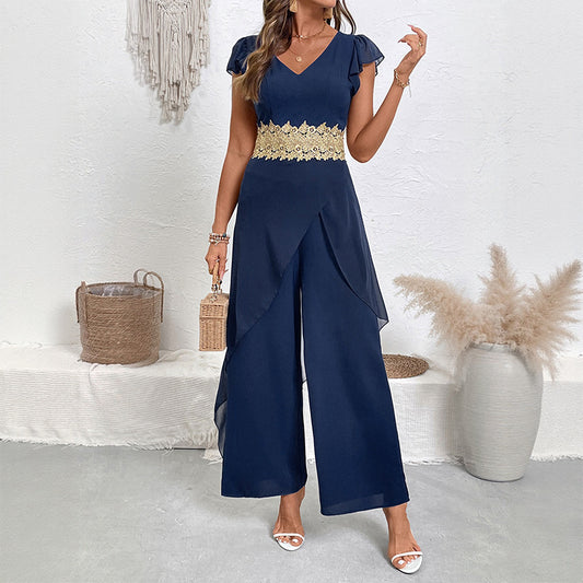 Céleste Combinaison Dentelle V-Neck