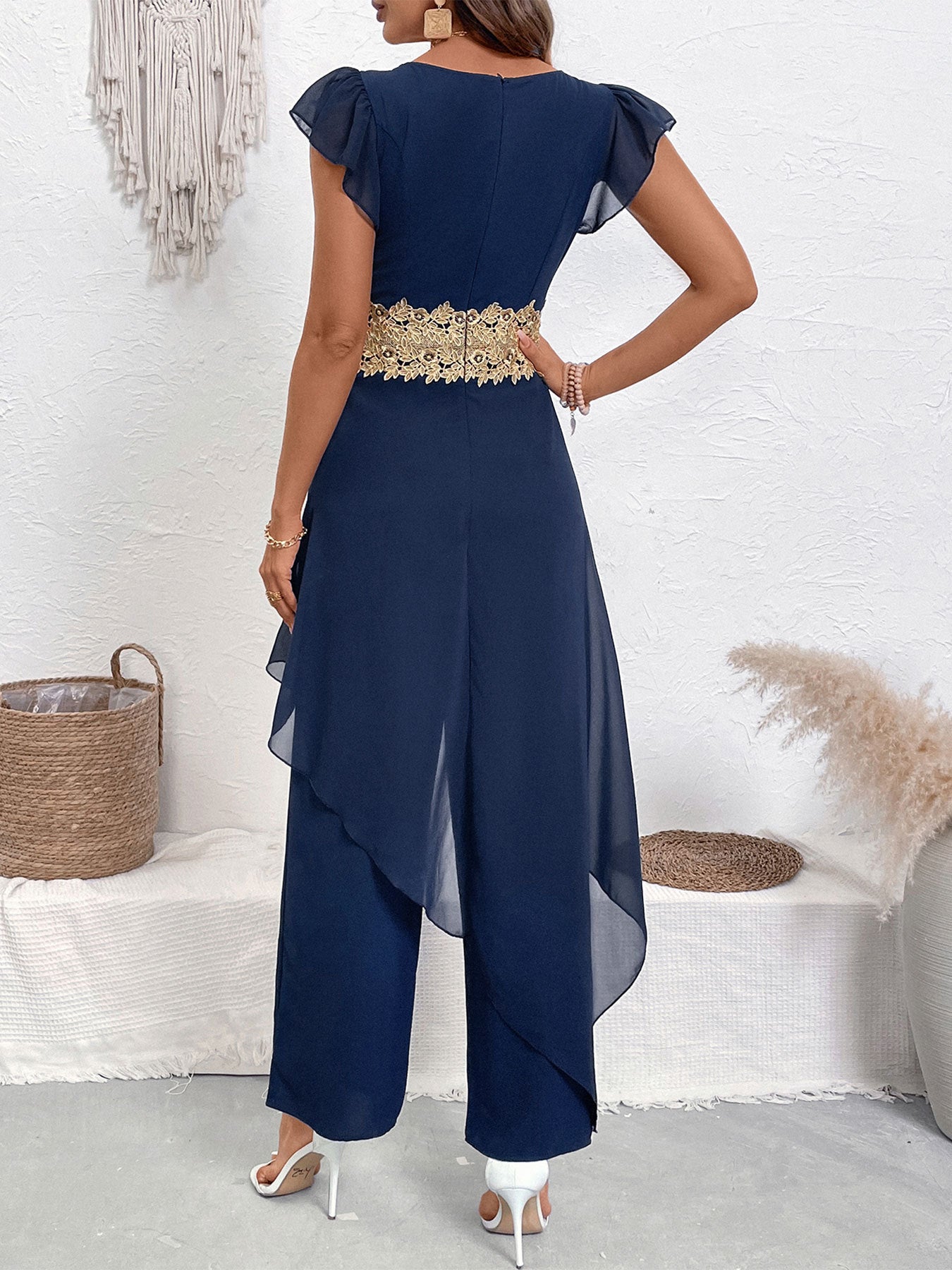 Céleste Combinaison Dentelle V-Neck