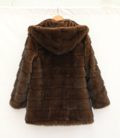 Isabelle - Manteau Fausse Fourrure Grande Taille Capuche