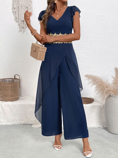 Céleste Combinaison Dentelle V-Neck