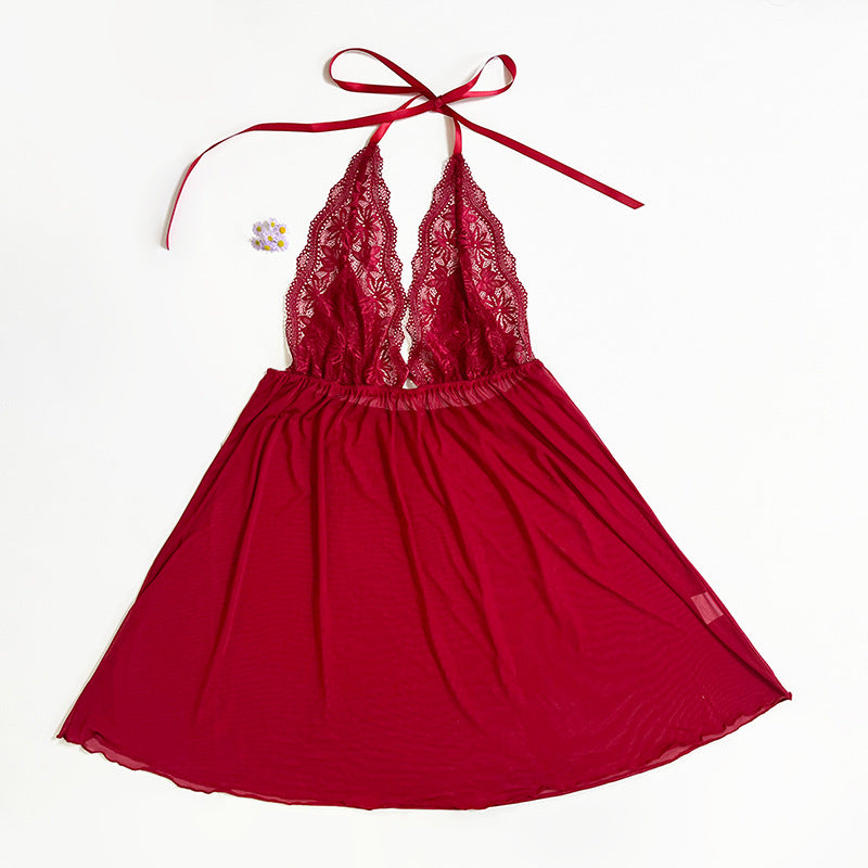 Amélie Nuisette Transparente en Mesh Découvrez la nuisette Amélie, une pièce séduisante qui allie élégance et sensualité. Son design raffiné en mesh transparent et son dos nu captivant sublimeront vos courbes avec une touche de mystère. ✨ Pourquoi vous al