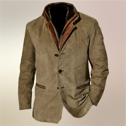 LUCAS - Veste Homme Vintage Automne Découvrez notre veste LUCAS pour homme, notre best-seller qui incarne l'essence du style vintage et de l'élégance française. Cette veste automne offre une silhouette raffinée et sophistiquée, créée pour les hommes qui r