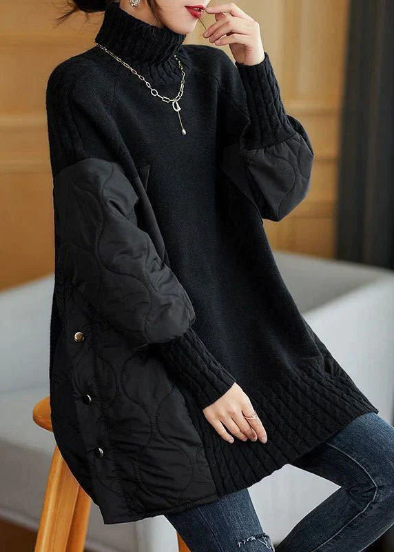 FELICIA - Pull Col Roulé Grande Taille Découvrez notre pull FELICIA, une création mode grande taille qui allie confort hivernal et élégance française. Ce pull col roulé grande taille offre un design chaleureux et sophistiqué, idéal pour les femmes qui sou