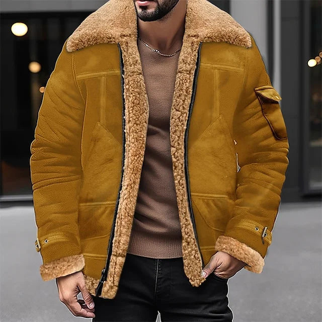 JACK - Veste Sherpa Daily Fashion Homme Découvrez notre veste JACK pour homme, une création qui marie le confort sherpa à l'élégance française. Cette veste daily fashion offre une silhouette décontractée et chaleureuse, créée pour les hommes qui recherche