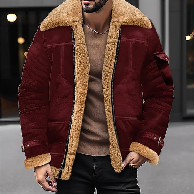 JACK - Veste Sherpa Daily Fashion Homme Découvrez notre veste JACK pour homme, une création qui marie le confort sherpa à l'élégance française. Cette veste daily fashion offre une silhouette décontractée et chaleureuse, créée pour les hommes qui recherche