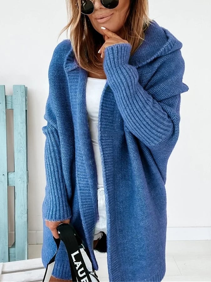 OLIV - Manteau Pull à Capuche Grande Taille Découvrez notre manteau-pull OLIV, une création mode grande taille qui allie confort décontracté et élégance française. Ce manteau à capuche grande taille offre un design hybride innovant, idéal pour les femmes