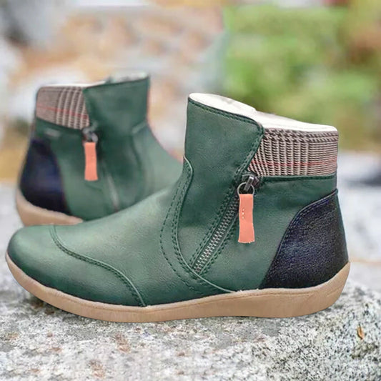 AENOR - Bottes Orthopédiques Imperméables Grande Taille Découvrez nos bottes AENOR, une création mode grande taille qui marie confort orthopédique et élégance française. Ces bottes grande taille offrent une silhouette raffinée et protectrice, créées pour