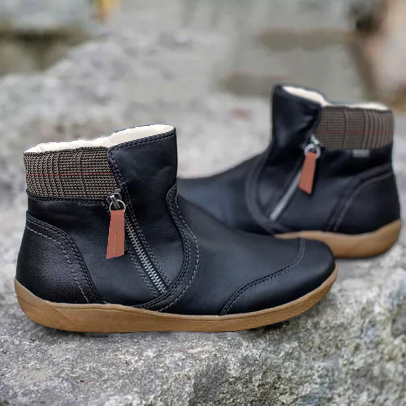 AENOR - Bottes Orthopédiques Imperméables Grande Taille Découvrez nos bottes AENOR, une création mode grande taille qui marie confort orthopédique et élégance française. Ces bottes grande taille offrent une silhouette raffinée et protectrice, créées pour