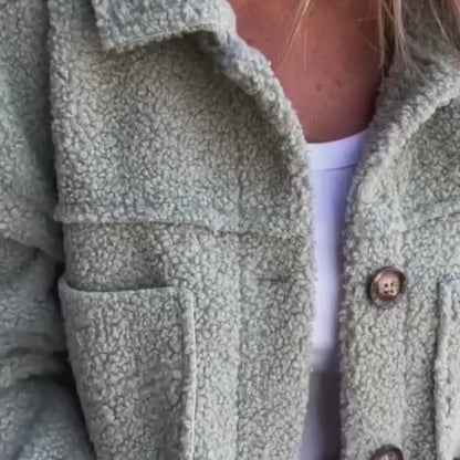 Aurore - Veste Sherpa à Boutons