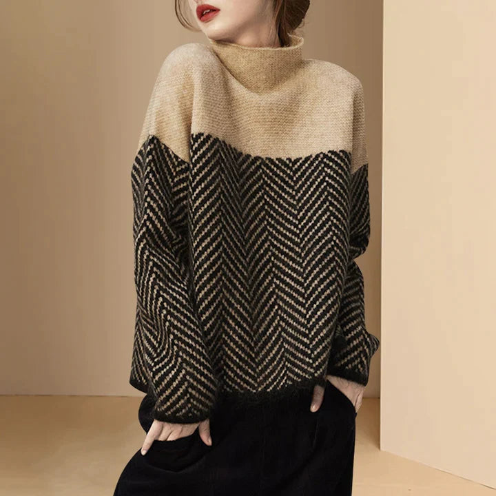 FILIPPA - Pull Élégant Marron Grande Taille Découvrez notre pull FILIPPA, une création mode grande taille qui marie la richesse du marron à l'élégance française. Ce pull grande taille offre une silhouette raffinée et intemporelle, créé pour les femmes qui