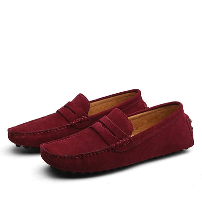 HUGO - Mocassins en Daim Style Italien Homme