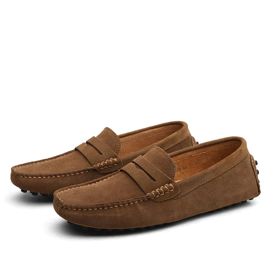 HUGO - Mocassins en Daim Style Italien Homme